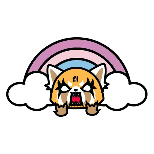 🌈 Стикер «Aggretsuko» для Telegram