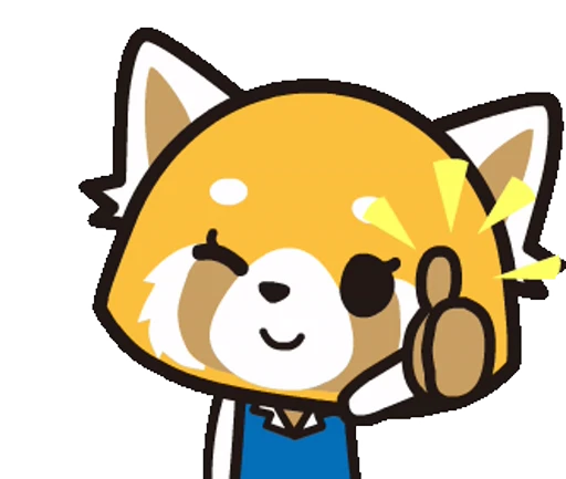 👍 Стикер «Aggretsuko» для Telegram