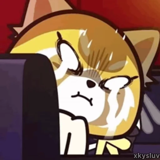 😭 Стикер «Aggretsuko» для Telegram