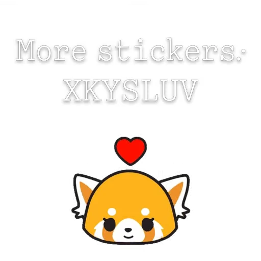 ❤️ Стикер «Aggretsuko» для Telegram