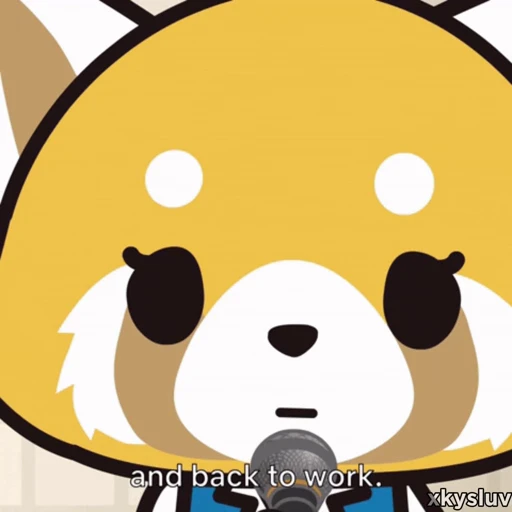 🎤 Стикер «Aggretsuko» для Telegram