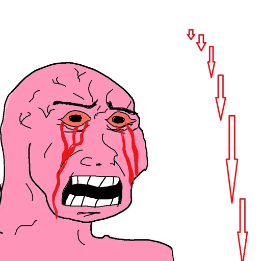 📉 Стикер «Imminent Crash» для Telegram