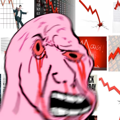 📉 Стикер «Imminent Crash» для Telegram