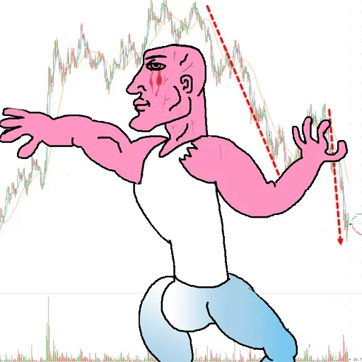 😔 Стикер «Imminent Crash» для Telegram