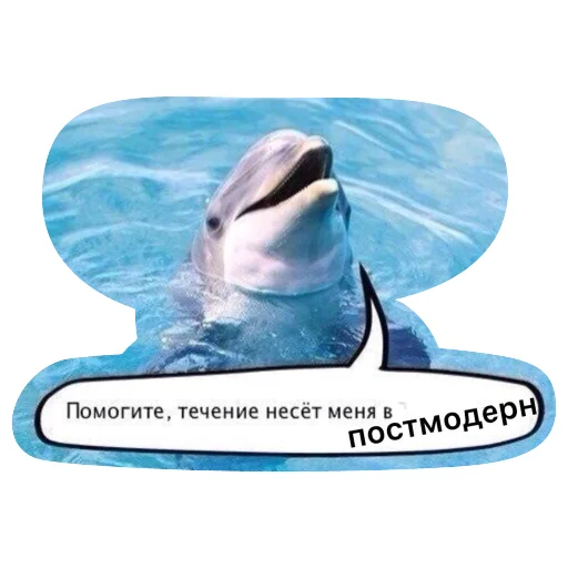 🐬 Стикер «Агитация за искусство» для Telegram