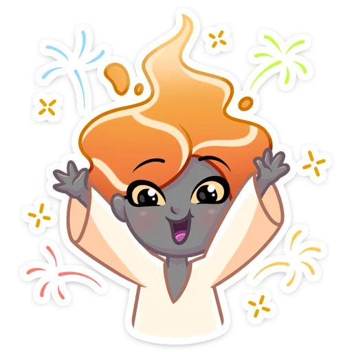 🥳 Стикер «Агния» для Telegram