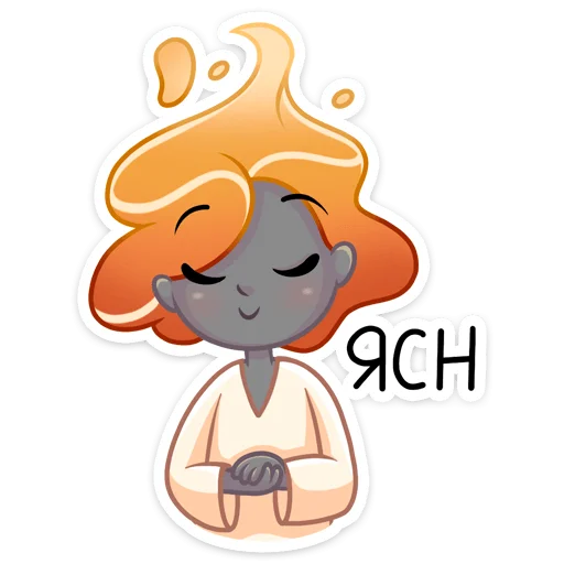 😌 Стикер «Агния» для Telegram