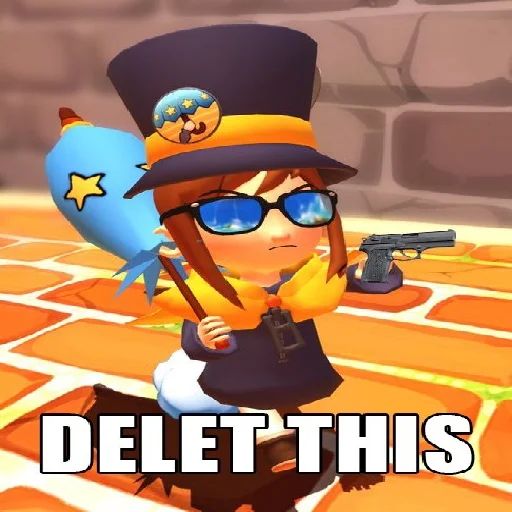 🔫 Стикер «A Hat In Time Memes» для Telegram
