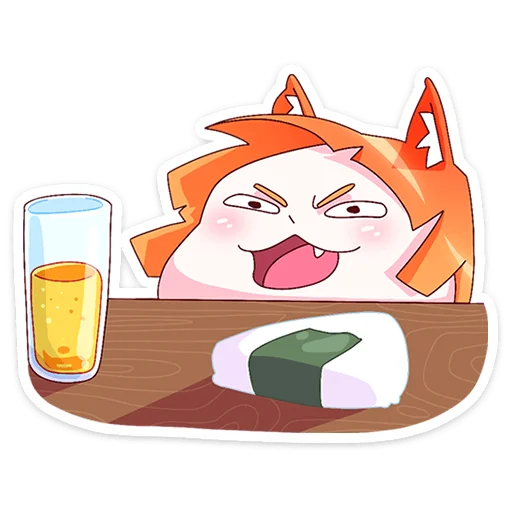🍺 Стикер «Айко-тян» для Telegram