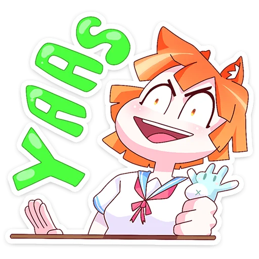 ☺️ Стикер «Айко-тян» для Telegram