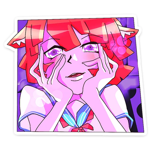 😞 Стикер «Айко-тян» для Telegram