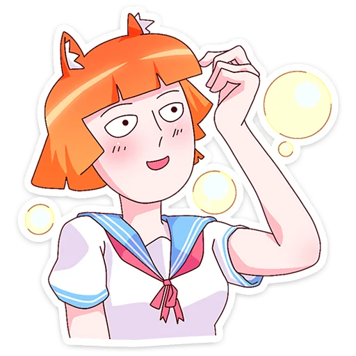 🤔 Стикер «Айко-тян» для Telegram