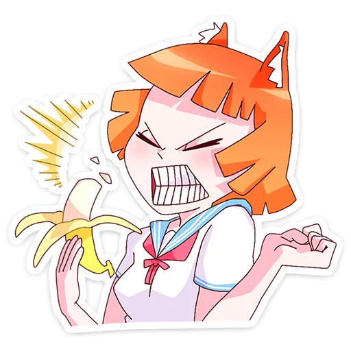 😤 Стикер «Айко-тян» для Telegram