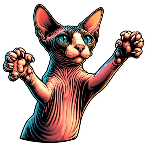 👐 Стикер «sphynxes сфинкс» для Telegram