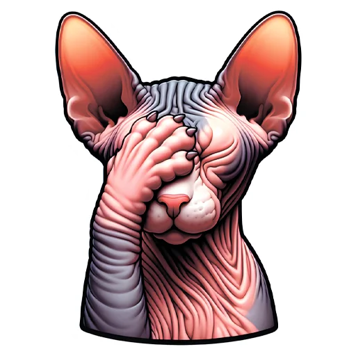 🤦‍♂️ Стикер «sphynxes сфинкс» для Telegram