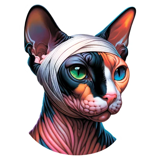 🤕 Стикер «sphynxes сфинкс» для Telegram