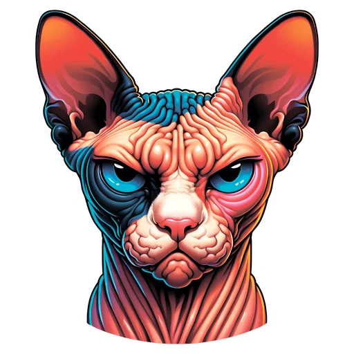 😡 Стикер «sphynxes сфинкс» для Telegram