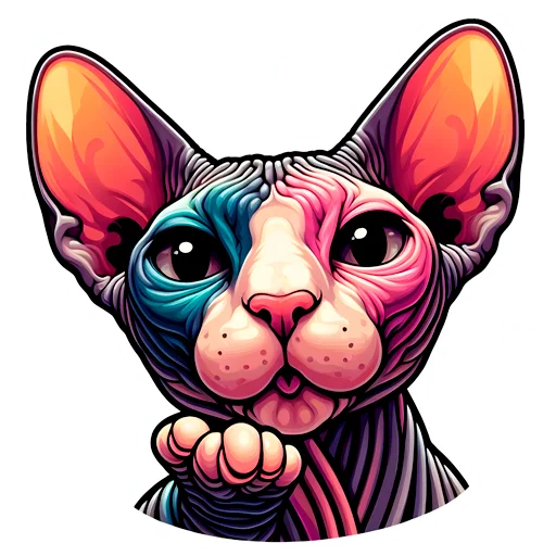 😘 Стикер «sphynxes сфинкс» для Telegram