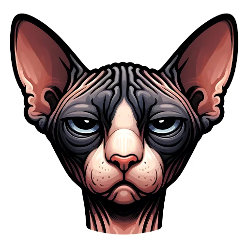 😑 Стикер «sphynxes сфинкс» для Telegram