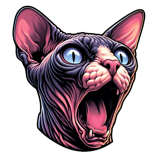 🫨 Стикер «sphynxes сфинкс» для Telegram