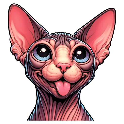 🤪 Стикер «sphynxes сфинкс» для Telegram