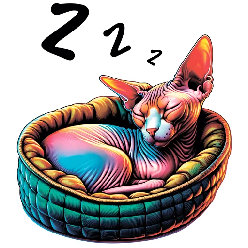 😴 Стикер «sphynxes сфинкс» для Telegram