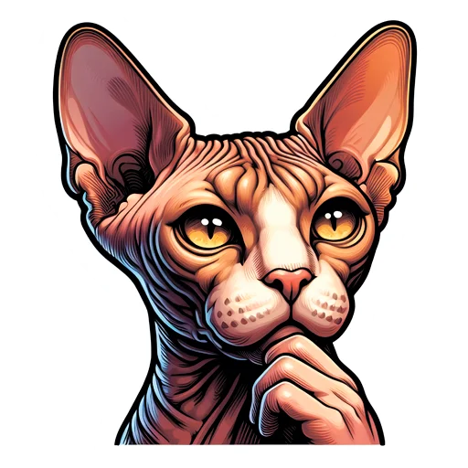 🤔 Стикер «sphynxes сфинкс» для Telegram