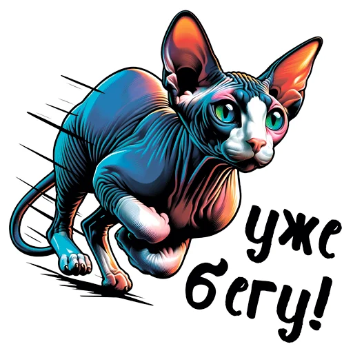 🏃‍♂️ Стикер «sphynxes сфинкс» для Telegram