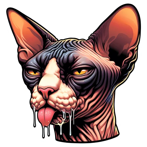 🤤 Стикер «sphynxes сфинкс» для Telegram