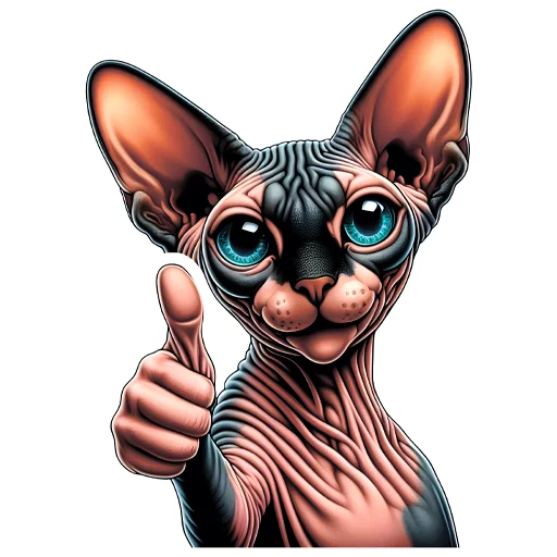 👍 Стикер «sphynxes сфинкс» для Telegram