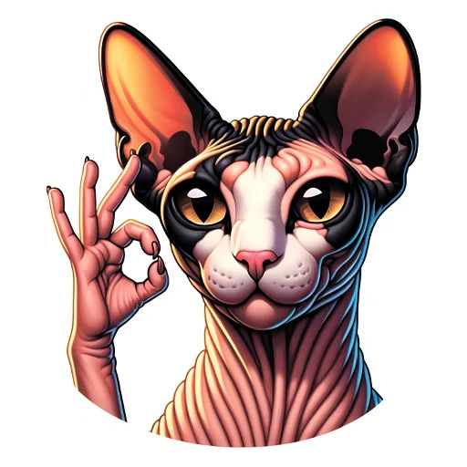 👌 Стикер «sphynxes сфинкс» для Telegram