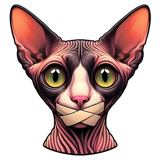 😶 Стикер «sphynxes сфинкс» для Telegram