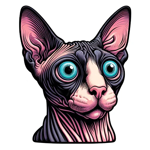 😵 Стикер «sphynxes сфинкс» для Telegram