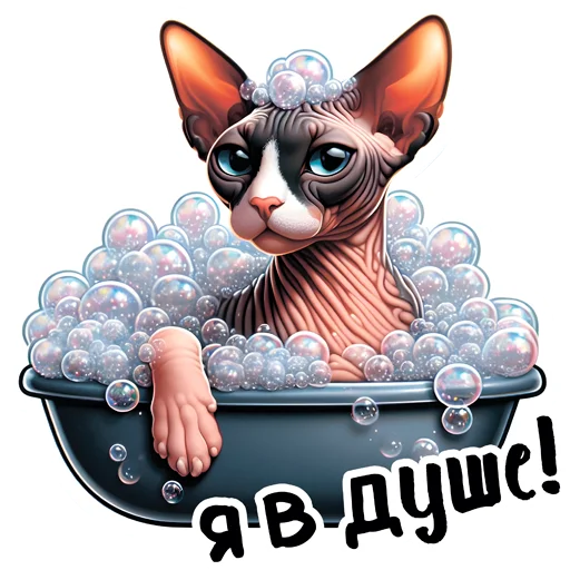 🧖‍♀️ Стикер «sphynxes сфинкс» для Telegram