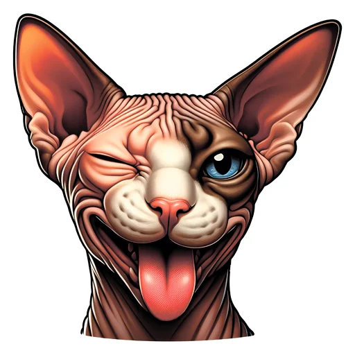 😜 Стикер «sphynxes сфинкс» для Telegram