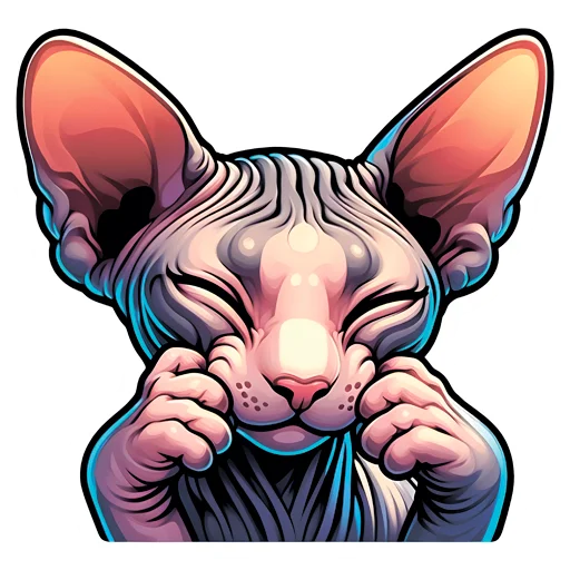 ☺️ Стикер «sphynxes сфинкс» для Telegram