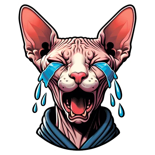 😭 Стикер «sphynxes сфинкс» для Telegram