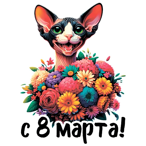 🌷 Стикер «sphynxes сфинкс» для Telegram
