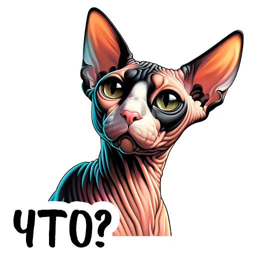 ❔ Стикер «sphynxes сфинкс» для Telegram
