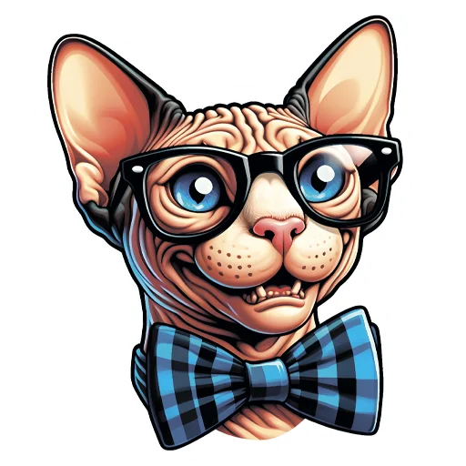 🤓 Стикер «sphynxes сфинкс» для Telegram