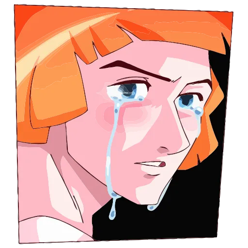 😭 Эмодзи «Айко-тян» для Telegram