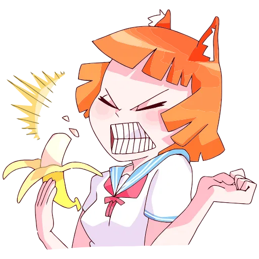 😤 Эмодзи «Айко-тян» для Telegram