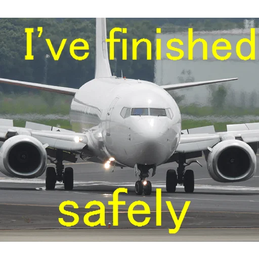 🆗 Стикер «Aircrafts comments 006E» для Telegram