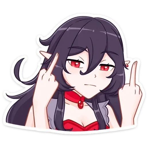 🖕 Стикер «Айрис» для Telegram