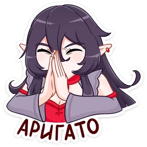 🙏 Стикер «Айрис» для Telegram