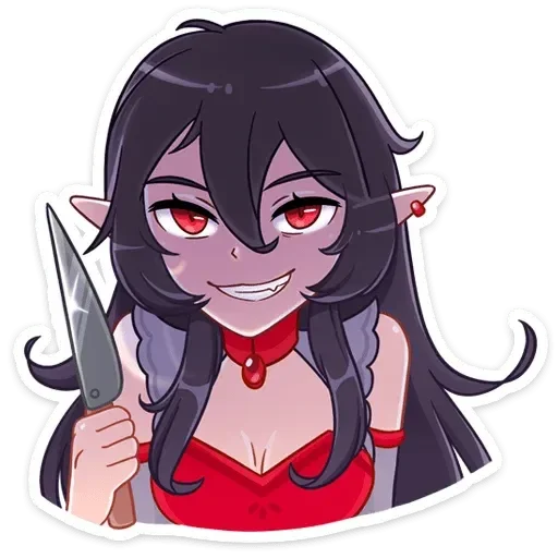 😈 Стикер «Айрис» для Telegram
