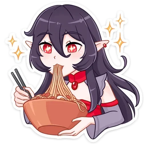 🍜 Стикер «Айрис» для Telegram