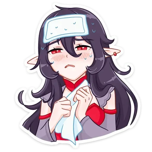 🤒 Стикер «Айрис» для Telegram