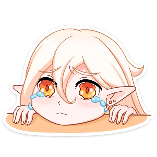 😭 Стикер «Айрис без надписей» для Telegram