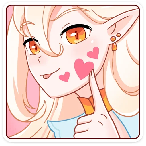 😘 Стикер «Айрис без надписей» для Telegram